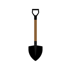 Gold Digging Shovels Illustration Vectors Isolated On White Background.