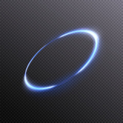 Abstract effect of motion at the speed of light. Brilliant wavy track. Vector effect of swirling paths of light energy for web design. Vector