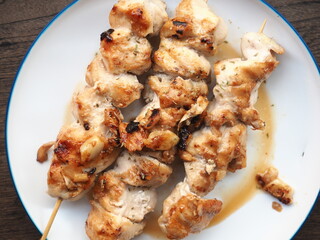 grilled chicken skewers