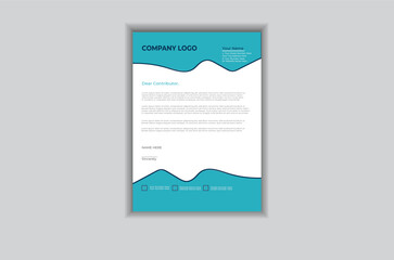 Abstract Corporate Business Style Letterhead Design Vector Template For Your Project. Modern corporate letterhead template design. Simple Modern Letterhead vector template design.