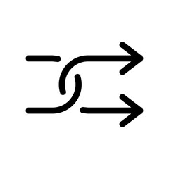 shuffle icon or logo isolated sign symbol vector illustration - high quality black style vector icons
