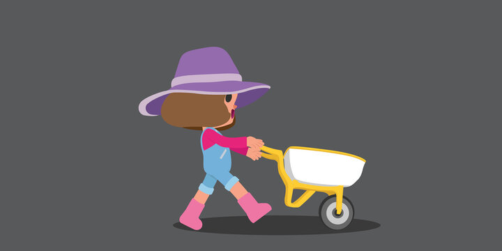 Vector Illustration Of  Kids woman and fun spaek wow cartoons kids.