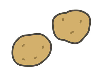 じゃがいもの手書きイラスト