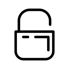 unlock icon or logo isolated sign symbol vector illustration - high quality black style vector icons
