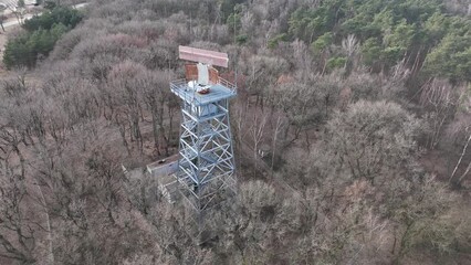 See the inner workings of a cutting-edge radar installation from a bird's eye view, showcasing the precision technology and communication equipment. - Powered by Adobe