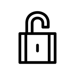 unlock icon or logo isolated sign symbol vector illustration - high quality black style vector icons
