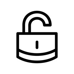 unlock icon or logo isolated sign symbol vector illustration - high quality black style vector icons
