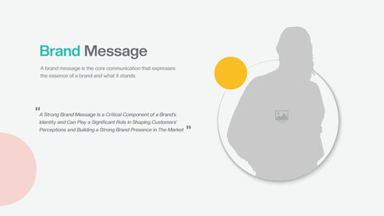 Brand message infographic presentation template