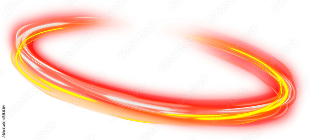 Poster shining speed fire ring effect