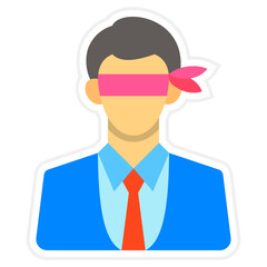 Blind Sticker Icon