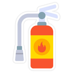 Fire Extinguisher Sticker Icon