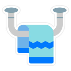 Towel Sticker Icon