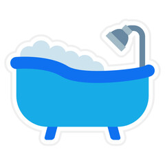 Bathtub Sticker Icon