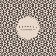 Vintage triangle shape seamless pattern