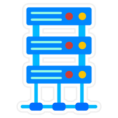 Obraz premium Server Sticker Icon