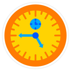 Clock Sticker Icon