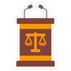 Tribune Sticker Icon