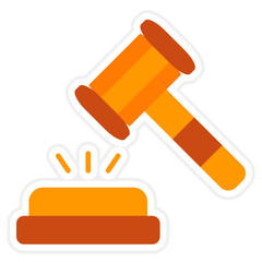 Judge Sticker Icon
