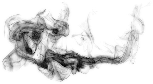 swirling black smoke element