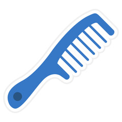 Hair Comb Sticker Icon