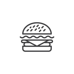 Burger line icon