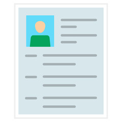 Curriculum Vitae Sticker Icon