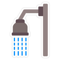 Shower Sticker Icon