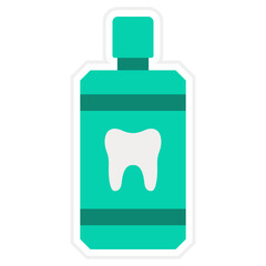 Mouthwash Sticker Icon