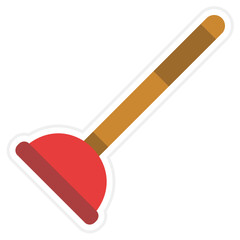 Plunger Sticker Icon