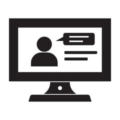 Desktop, e learning, learning icon