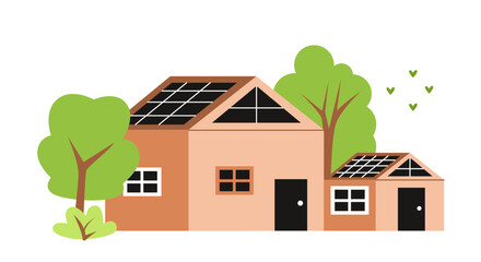 Fototapeta premium Barn on farm. Poster with wooden ranch or farmhouse. Building or stall for animals. Agriculture in countryside. Hangar for livestock. Cartoon flat vector illustration isolated on white background