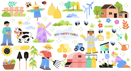 Obraz premium Big farm set