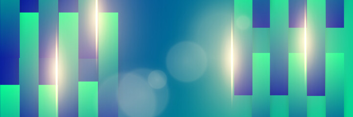 Elegant Blue and Green Background with Space for Copy