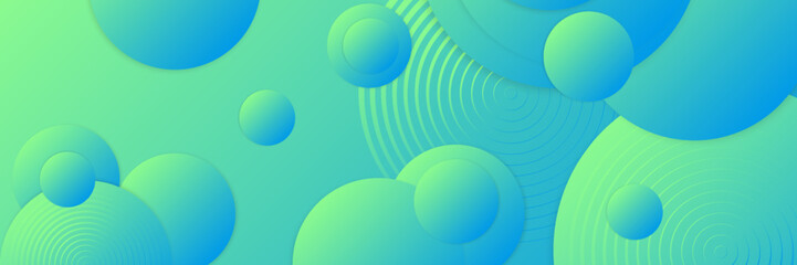 Elegant Blue and Green Background with Space for Copy