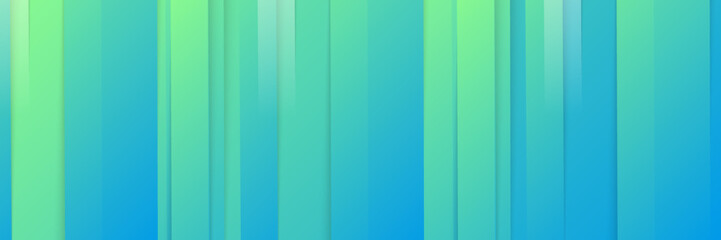 Corporate Blue and Green Banner with Simple Design