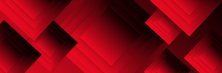 Contemporary Black and Red Abstract Background with Elegant Lines