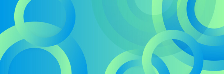 Elegant Blue and Green Background with Space for Copy