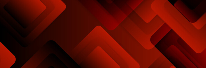 Clean Black and Red Banner Template for Business Use