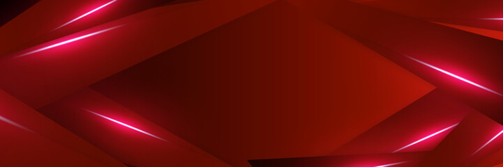 Fiery Black and Red Vector Banner with Vibrant Colors