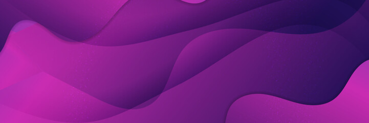 Stylish Blue and Purple Banner with Geometric Shapes and Patterns