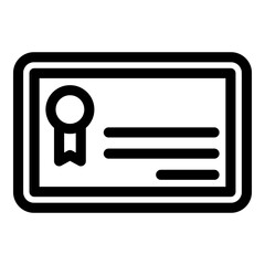 certificate icon or logo isolated sign symbol vector illustration - high quality black style vector icons