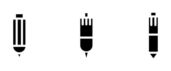 pencil icon or logo isolated sign symbol vector illustration - high quality black style vector icons