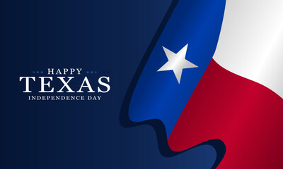 Texas Independence Day Background. Banner, Poster, Greeting Card. Vector Illustration.