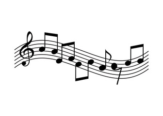 background with music theme and musical notes