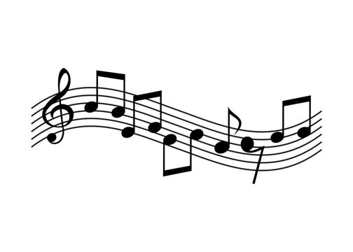 background with music theme and musical notes