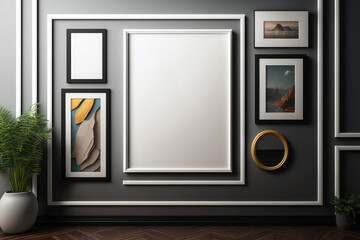 Photo Frame Gallery Wall Mockup