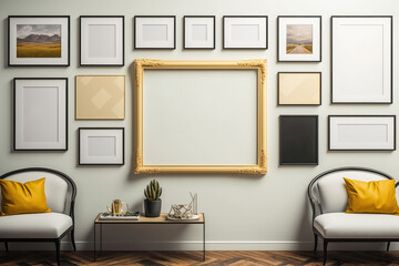Photo Frame Gallery Wall Mockup
