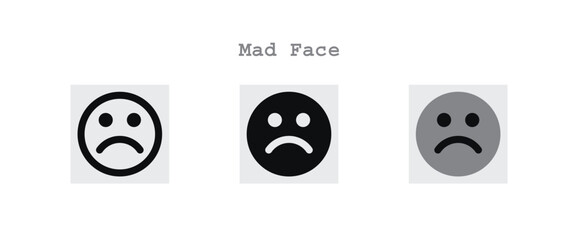 Mad Face Icons Sheet