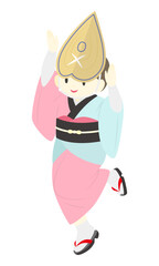 阿波踊りのイラスト