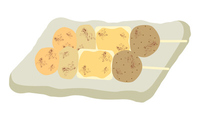 でこまわしのイラスト